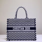 Dior Book Tote-小號36.5cm-黑色波點