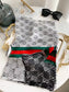 古G家-綢緞面真絲 雙層印花長巾 60*180cm-100%桑蠶絲