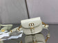 Dior Bobby-小號18cm-白色牛皮