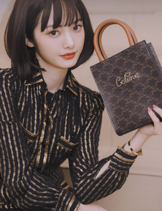 Celine CABAS mini 七夕刺繡款