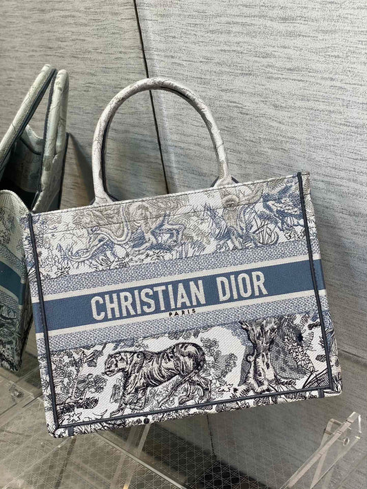 Dior Book Tote-小號36.5cm-漸變老虎
