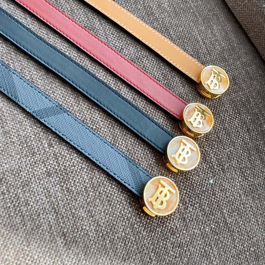 巴B家-黑色皮帶-2.0cm
