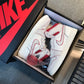 N1K- Air Jordan AJ1高筒板鞋 休閒鞋 白紅色