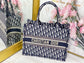Dior Book Tote-小號36.5cm-深藍老花