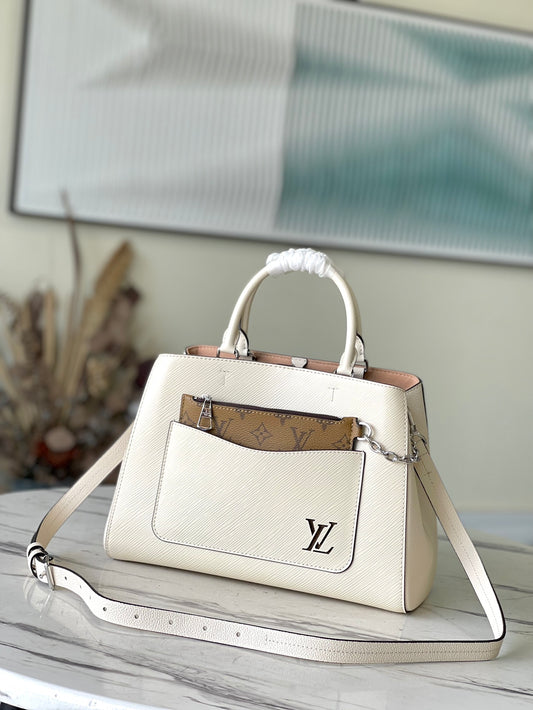 M20520 路L家-Marelle Tote 中號 米色