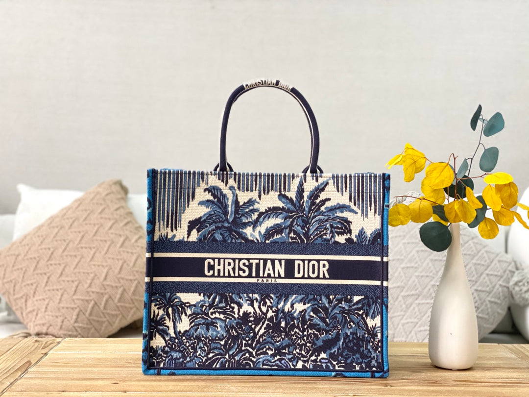 Dior Book Tote-大號41.5cm-夏日椰林
