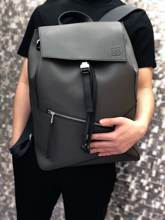 Loe-Puzzle Backpack 後背包 黑色
