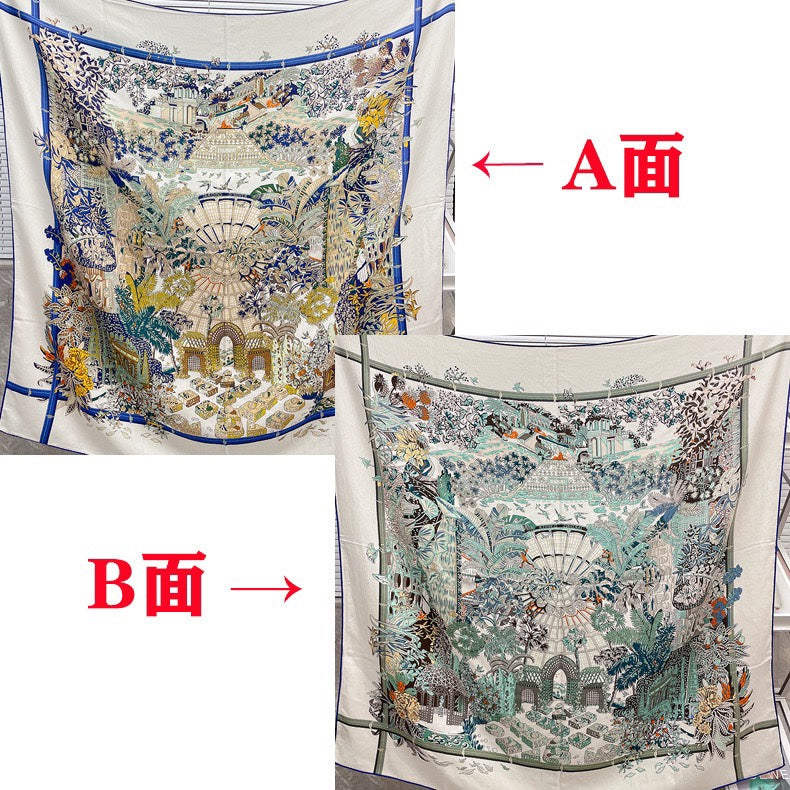 小愛款-雙面大絲巾 136cm-30%真絲70%羊毛