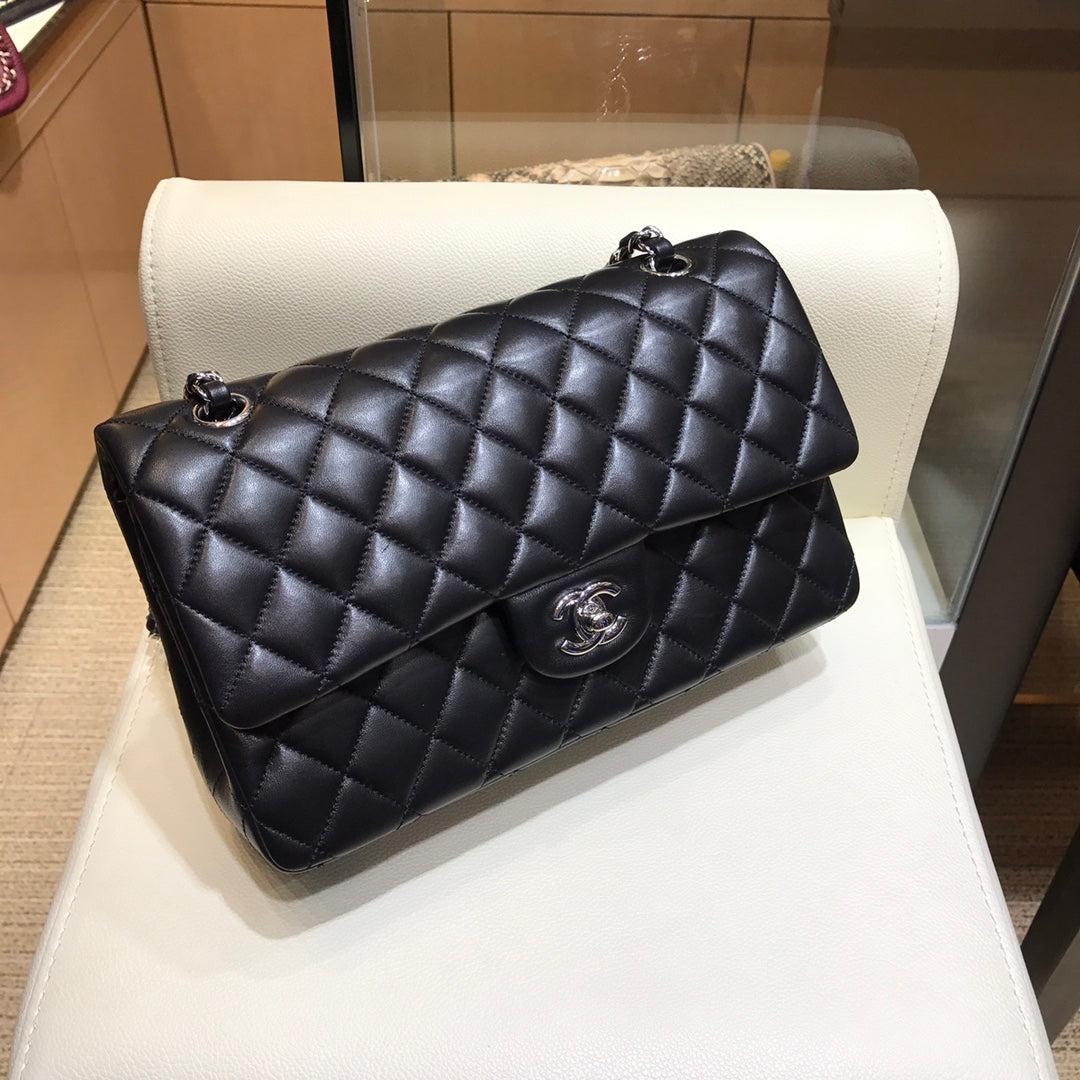 小香家-經典款菱格系列 CF包 銀鍊 25cm