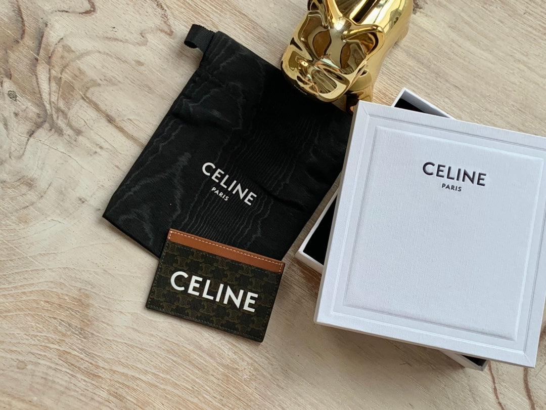 Celine 凱旋門老花卡包