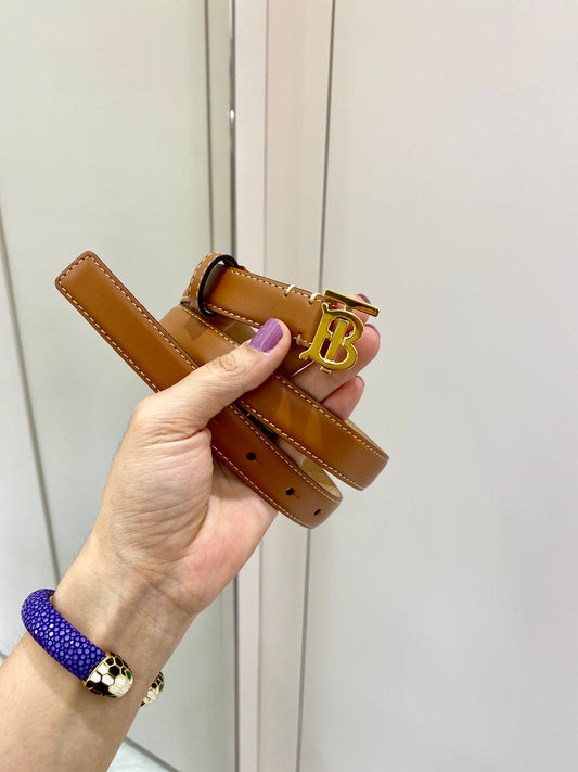 巴B家-咖色皮帶-2.0cm