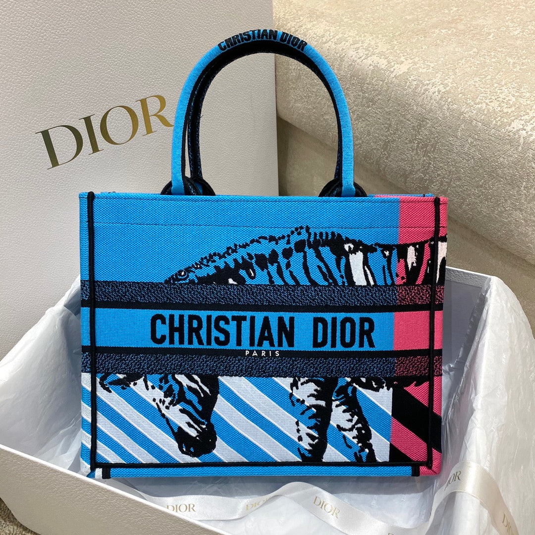 迪D家 Book Tote-中號36.5cm-彩色叢林系列