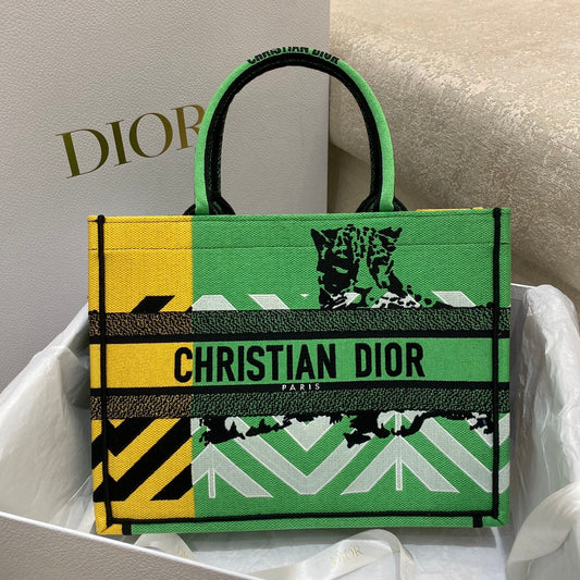 迪D家 Book Tote-中號36.5cm-彩色叢林系列