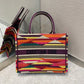 Dior Book Tote-小號36.5cm-彩色條紋
