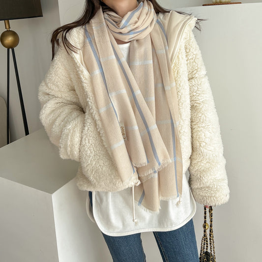 克羅C-色彩系列圍巾 80*200cm 120支羊絨