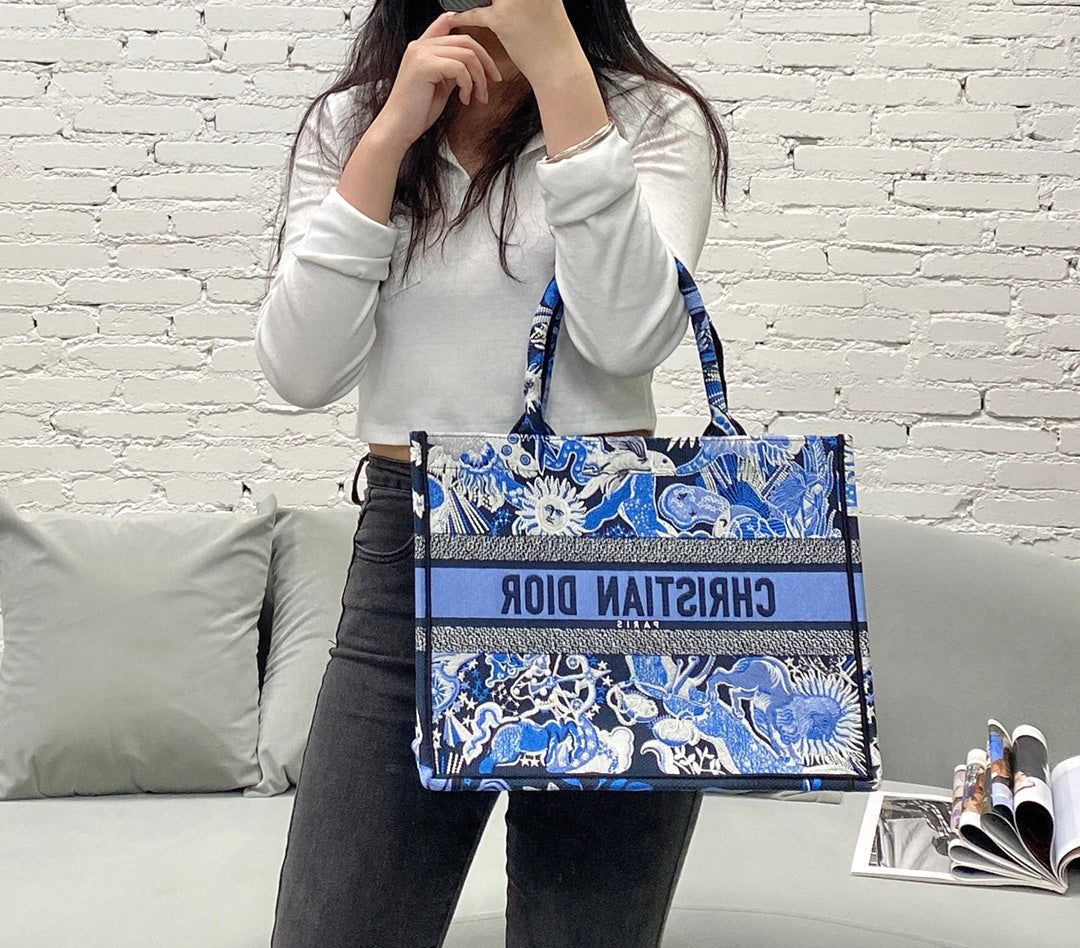 Book Tote-中號36.5cm-靛藍星座系列