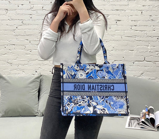 Book Tote-中號36.5cm-靛藍星座系列
