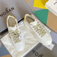 Hogan-2022早春新款 厚底休閒鞋 白色金尾