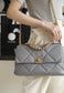 Chanel 19Bag-中號灰色