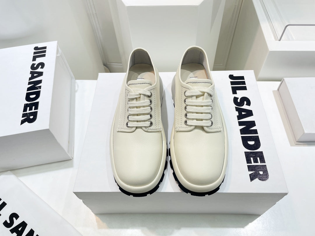 Jil sander-2022秋冬 爆休閒系列 厚底透明跟低幫休閒鞋 情侶款