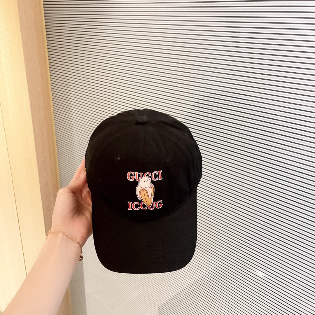 古G家-貓咪圖案棒球帽
