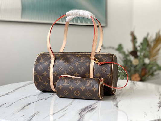 LV M51385 復古VINTAGE圓筒子母包