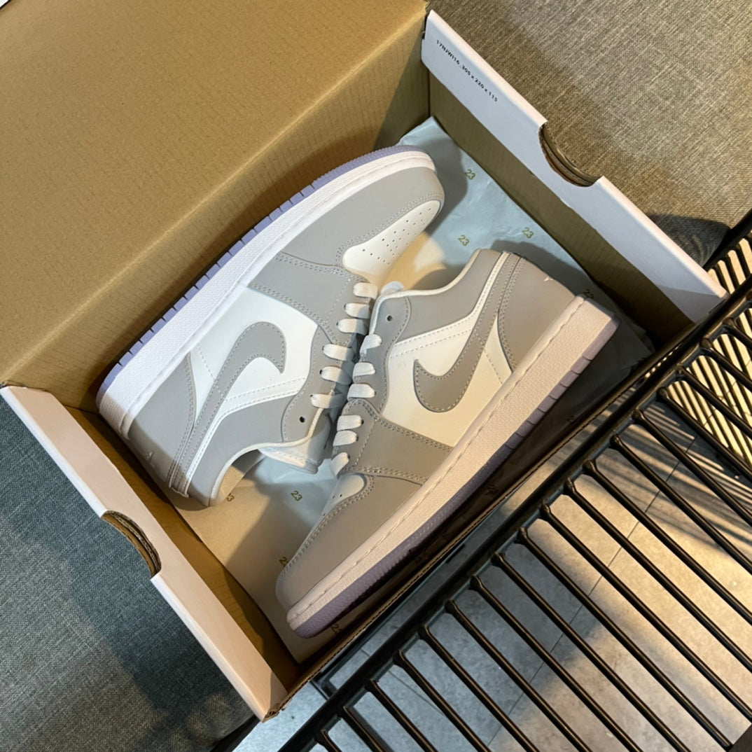 N1K-Air Jordan 1 Low 板鞋 休閒鞋 灰色
