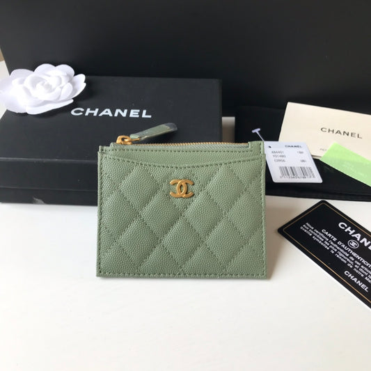 Chanel 拉鍊卡包-扁卡包