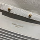 聖Y羅-MONOGRAM魚子醬V型菱格絎縫紋路信封包
