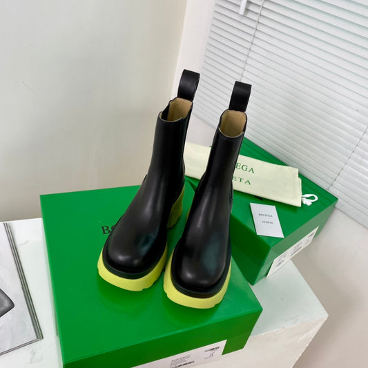 BV鞋-BV 黃綠配色 厚底靴