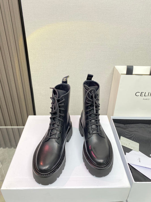 賽C家-繫帶厚底靴 跟高5cm (尺碼35-39，40訂製）