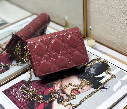 Dior Lady Dior Nano 鏈條卡包／腰包