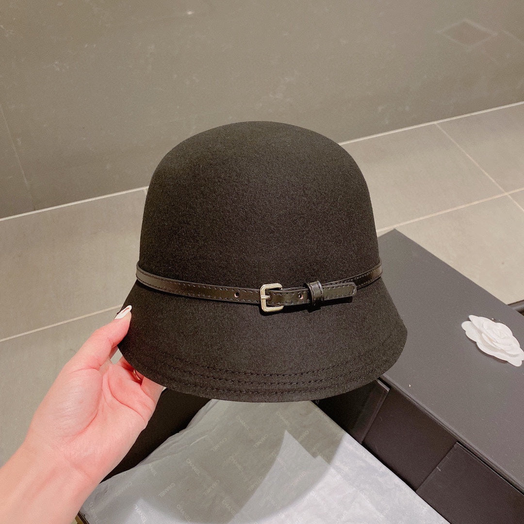 小愛款-羊毛禮帽 黑色