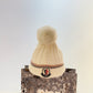 Moncler-針織毛帽 白色