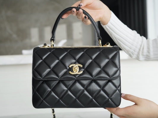 小香家-Trendy CC-菱格紋經典黑-25cm