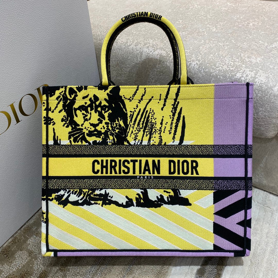 迪D家 Book Tote-大號41.5cm-彩色叢林系列