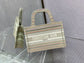 Dior Book Tote-Mini 23cm-金絲條紋
