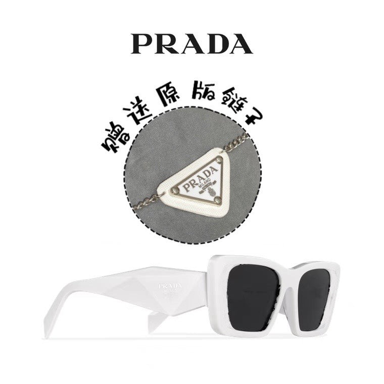 普P家-墨鏡 SPR08WF  55-19 145 白色
