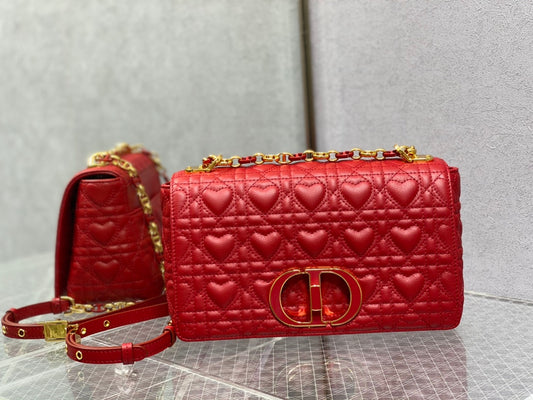 Dior-Caro 愛心七夕系列 中號 紅色