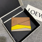 Loewe Plain Card Holder 多色拼接皮革卡包