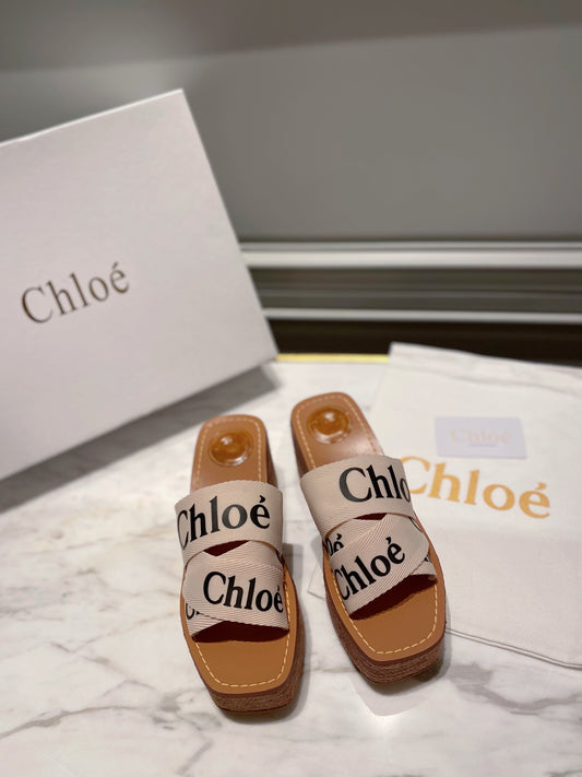 Chloe鞋-Chloe Woody Wedge Mule 厚底拖鞋