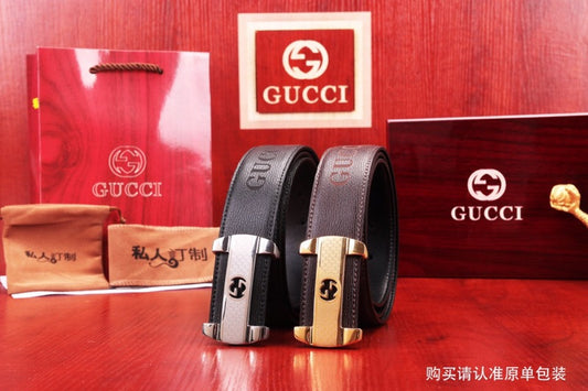 古G家-皮帶-3.8cm-男款