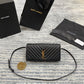 YSL  Kate 99絎縫小羊皮手袋-黑色金扣