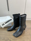 Jil sander-方頭高跟靴 8cm