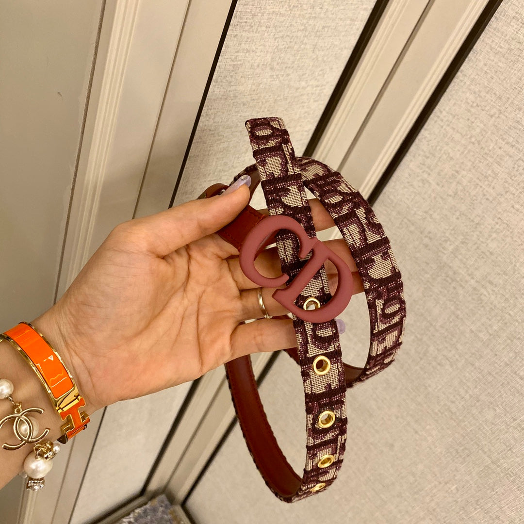 迪D家-老花皮帶-2.0cm