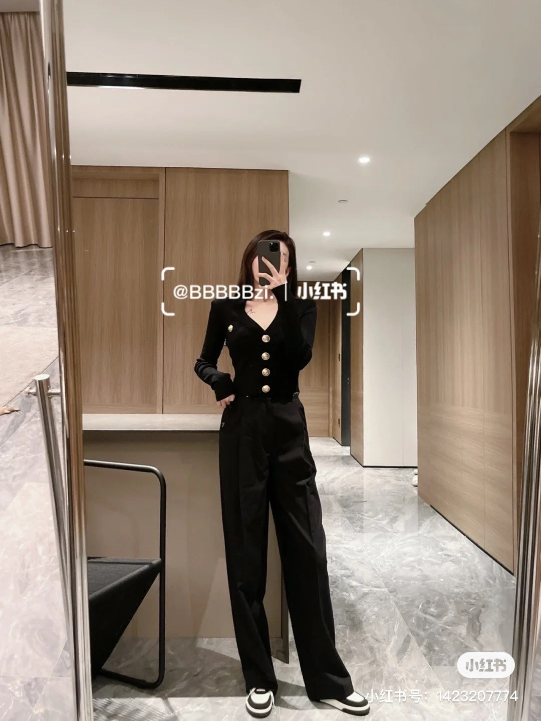 Balmain-22FW墊肩款針織開衫