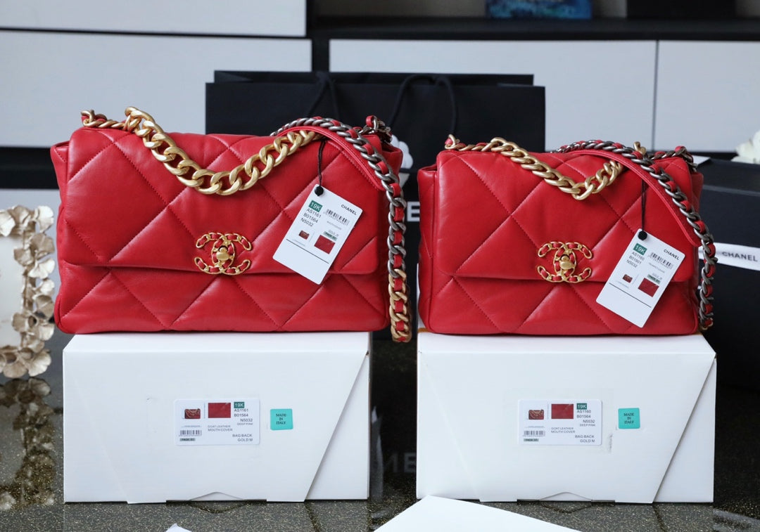 Chanel 19Bag-中號紅色