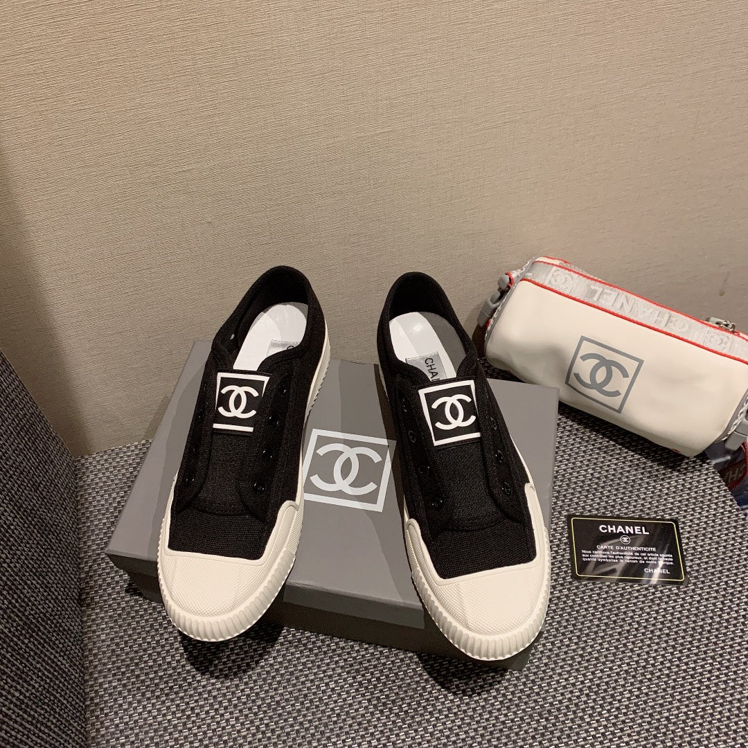 小香家-vintage 中古帆布鞋 黑色