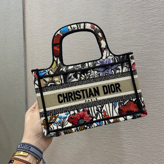 Dior Book Tote Mini 23cm-月季花系列