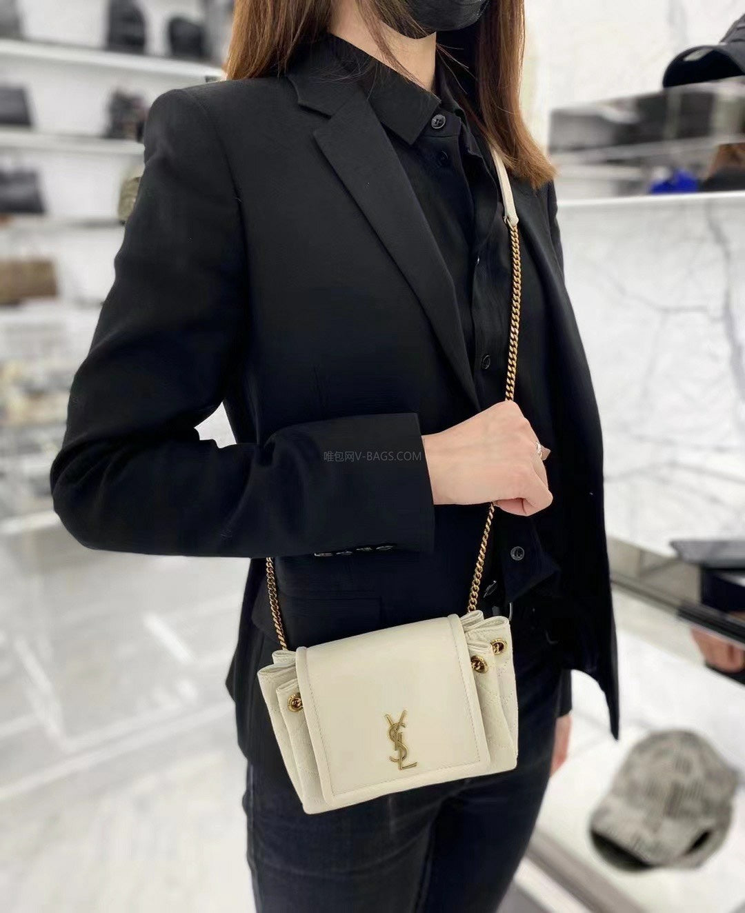聖Y羅-Monogram Mini Nolita-復古菱格紋翻蓋包